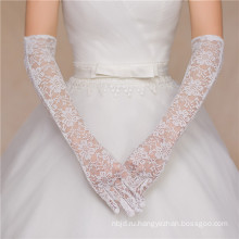 Кружева аппликации полный длинные высокое качество свадебное кружева свадебные перчатки